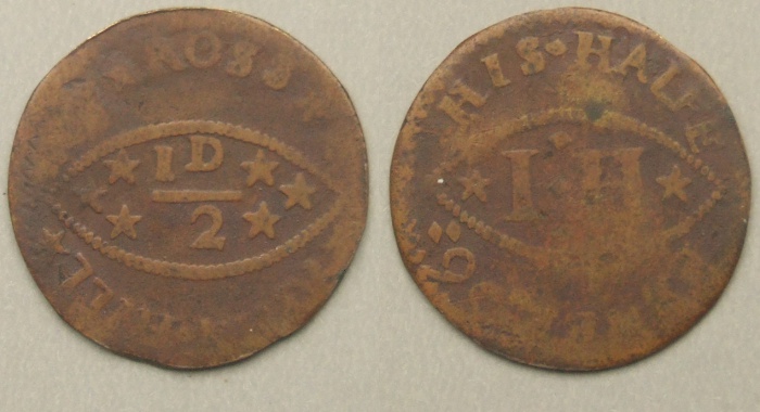 Ross on Wye halfpenny 1666